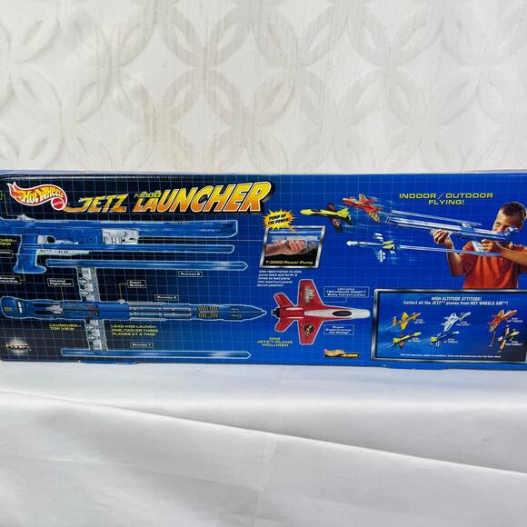 Mattel 1999 Hot Wheels Jetz Launcher T-3000 HWA Air Power Pump Indoor/Outdoor - Picture 7 of 8
